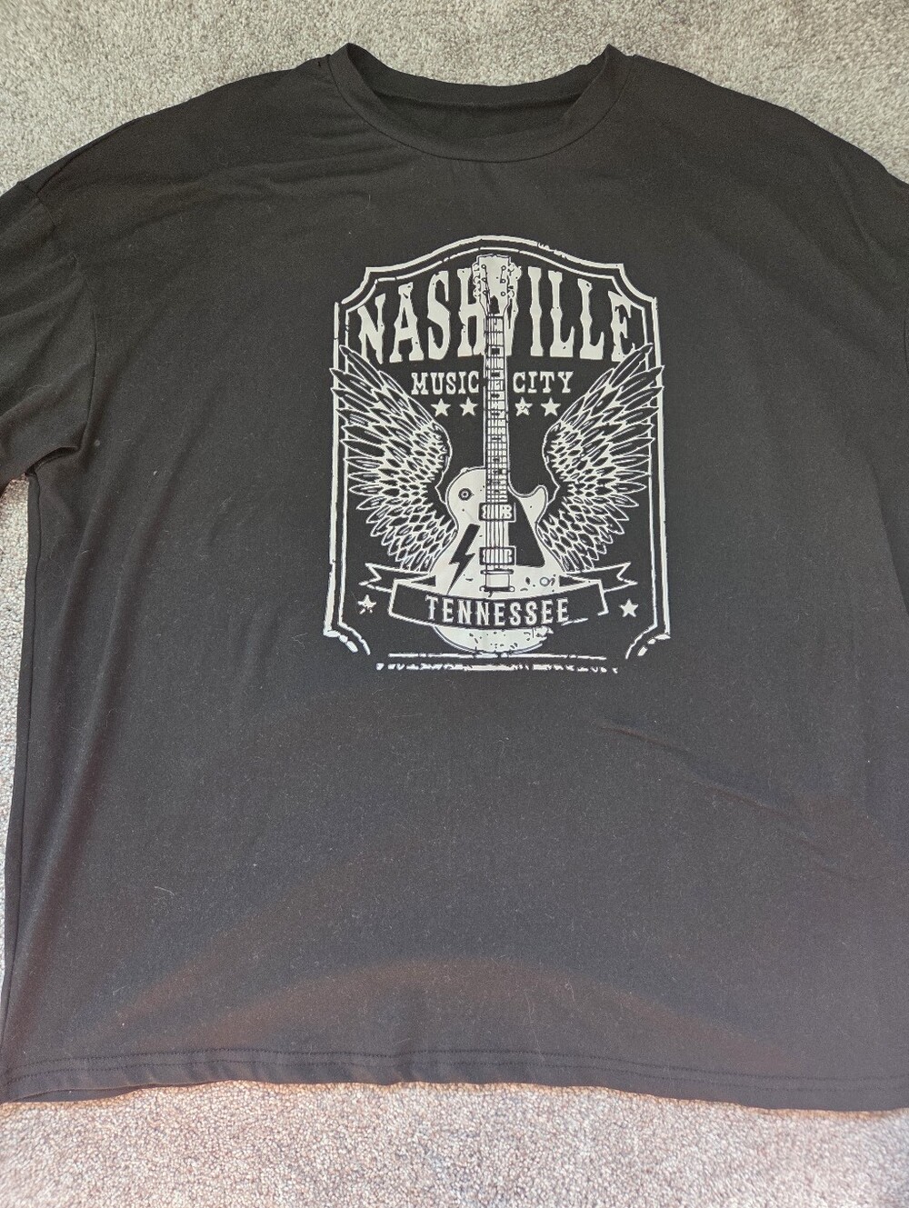 Nashville Music City Graphic Tee - Black